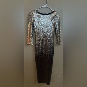 Beautiful New Year’s Eve Sequin party dress.